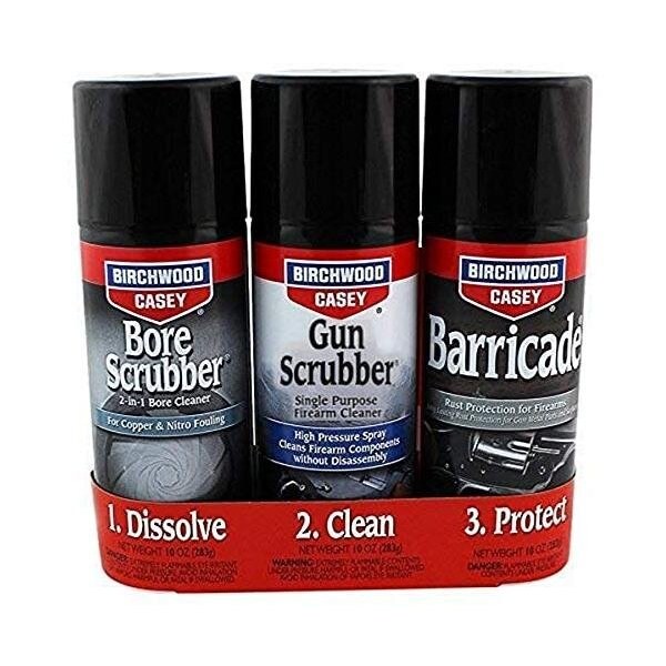 Birchwood Casey 1, 2, 3 Gun Scrubber, Bore Scrubber Barricade Value